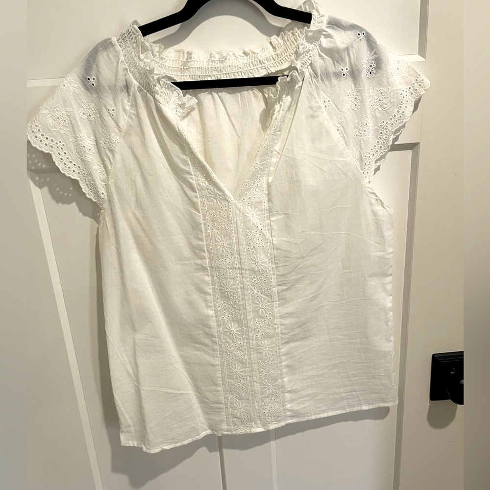 White linen shirt